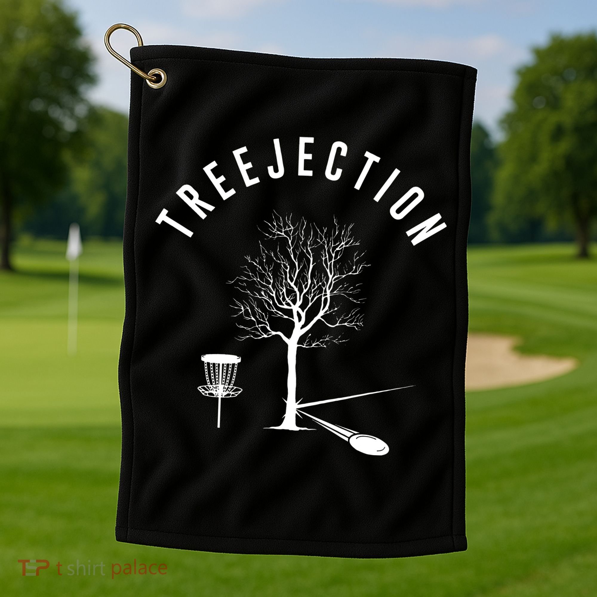 Tree Disc Golf Player Treejection Disc Golf Sports Golf Towel
