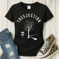 Tree Disc Golf Player Treejection Disc Golf Sports Women's T-Shirt thumb 3