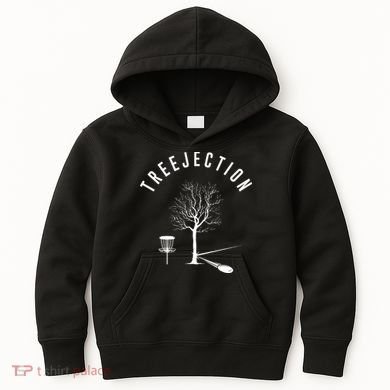 Tree Disc Golf Player Treejection Disc Golf Sports Kids Hoodie