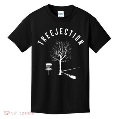 Tree Disc Golf Player Treejection Disc Golf Sports Kids T-Shirt