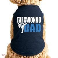 Taekwondo Dad Gift Idea Tae Cool Taekwondo Uniform Doggie Tank thumb 0
