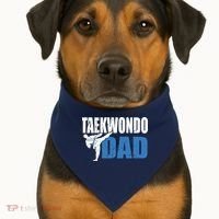 Taekwondo Dad Gift Idea Tae Cool Taekwondo Uniform USA-Made Doggie Bandana thumb 1