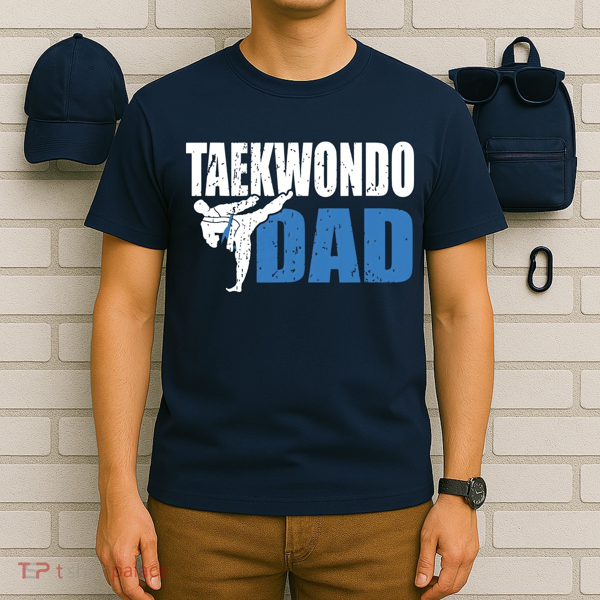 Taekwondo Dad Gift Idea Tae Cool Taekwondo Uniform T-Shirt
