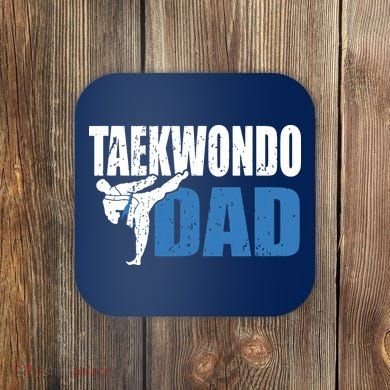 Taekwondo Dad Gift Idea Tae Cool Taekwondo Uniform Coaster