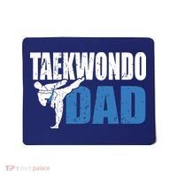 Taekwondo Dad Gift Idea Tae Cool Taekwondo Uniform Mousepad thumb 0
