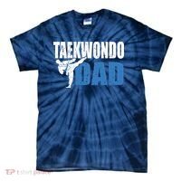 Taekwondo Dad Gift Idea Tae Cool Taekwondo Uniform Tie-Dye T-Shirt thumb 0