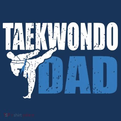 Taekwondo Dad Gift Idea Tae Cool Taekwondo Uniform Tie-Dye T-Shirt