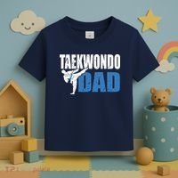 Taekwondo Dad Gift Idea Tae Cool Taekwondo Uniform Toddler T-Shirt thumb 3