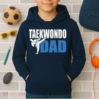 Taekwondo Dad Gift Idea Tae Cool Taekwondo Uniform Kids Hoodie thumb 2