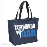Taekwondo Dad Gift Idea Tae Cool Taekwondo Uniform Tote Bag thumb 2