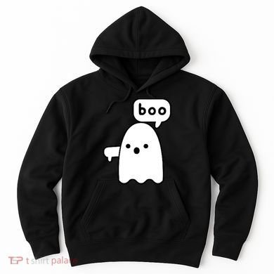 Thumbs Down Ghost Screaming Boo Disapproval Ghost Halloween Hoodie
