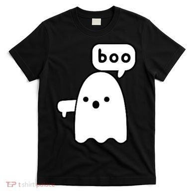 Thumbs Down Ghost Screaming Boo Disapproval Ghost Halloween T-Shirt