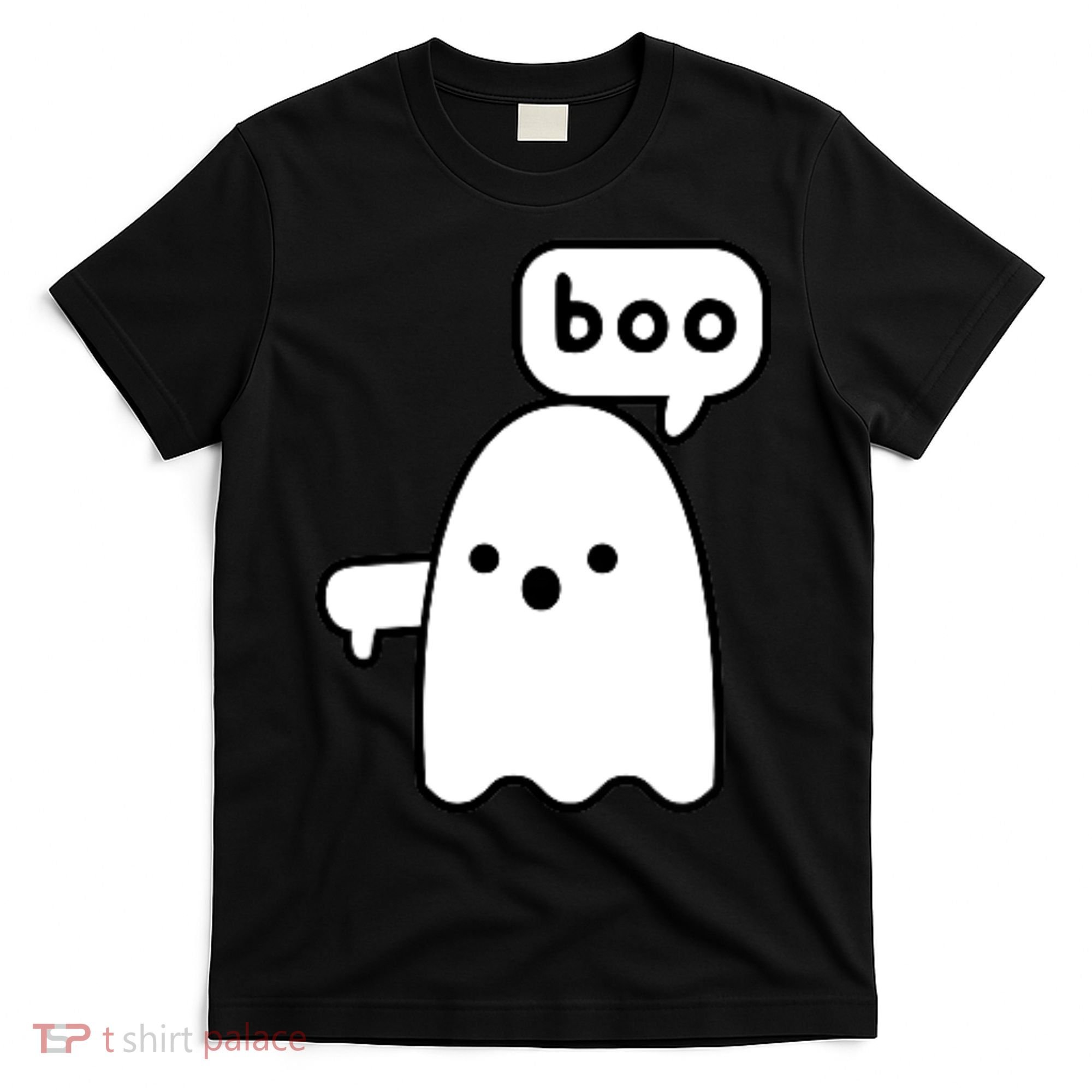 Thumbs Down Ghost Screaming Boo Disapproval Ghost Halloween T-Shirt