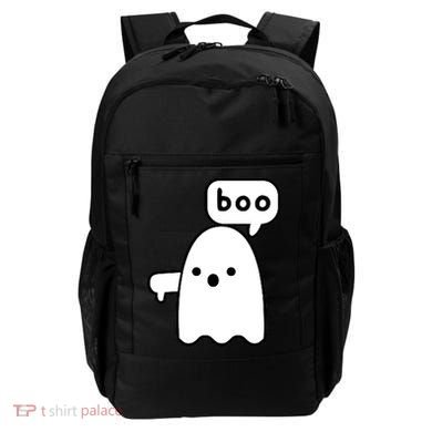 Thumbs Down Ghost Screaming Boo Disapproval Ghost Halloween Backpack
