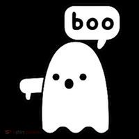 Thumbs Down Ghost Screaming Boo Disapproval Ghost Halloween Bucket Hat thumb 4