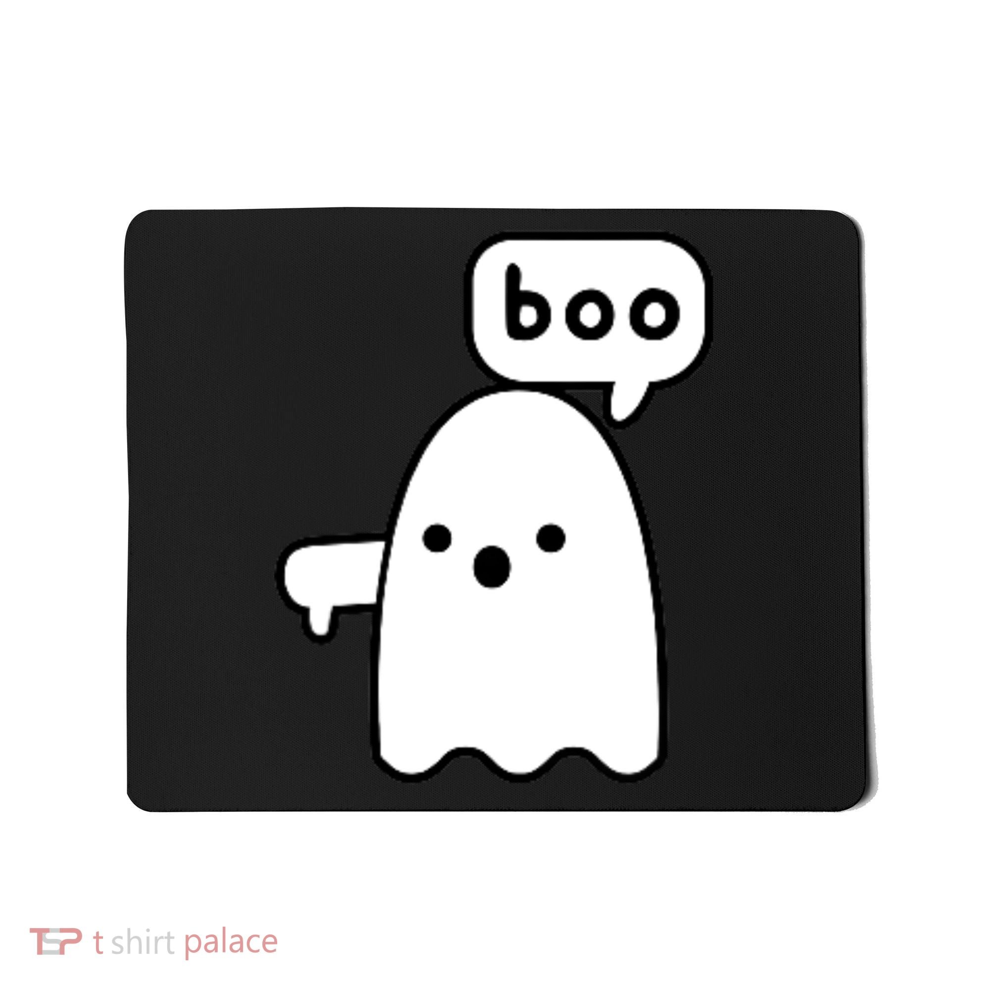 Thumbs Down Ghost Screaming Boo Disapproval Ghost Halloween Mousepad