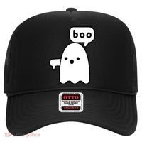 Thumbs Down Ghost Screaming Boo Disapproval Ghost Halloween Hat thumb 0