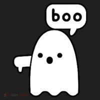 Thumbs Down Ghost Screaming Boo Disapproval Ghost Halloween Golf Towel thumb 3