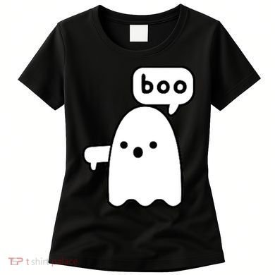 Thumbs Down Ghost Screaming Boo Disapproval Ghost Halloween Women's T-Shirt