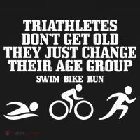 Triathletes Don't Get Old Swim Bike Run Funny Triathlon Cute Gift Doggie Tank thumb 4
