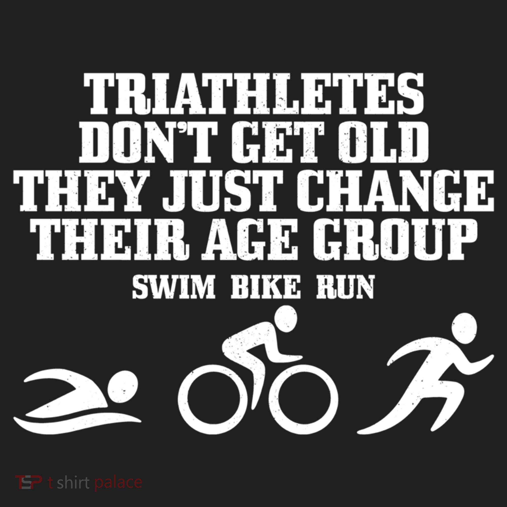 Triathletes Don't Get Old Swim Bike Run Funny Triathlon Cute Gift Beanie