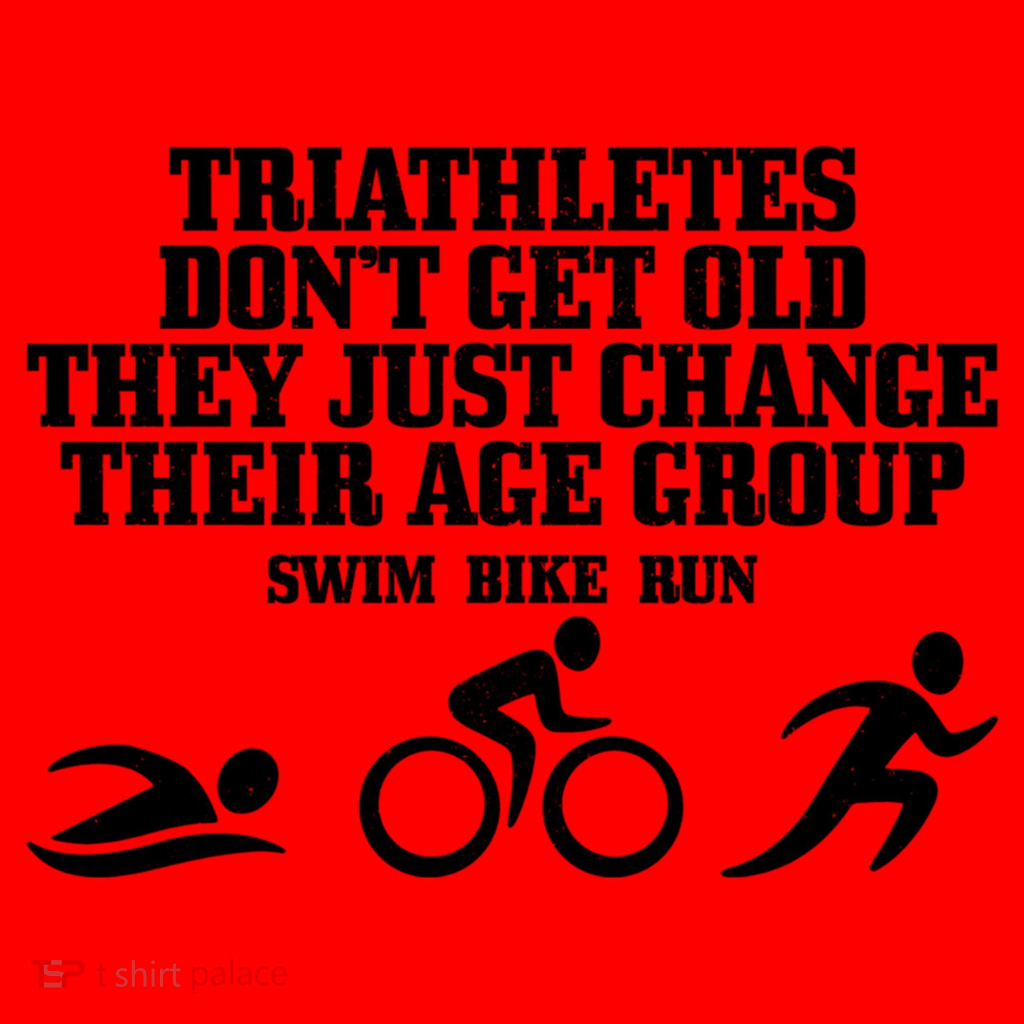 Triathletes Don't Get Old Swim Bike Run Funny Triathlon Cute Gift Santa Hat