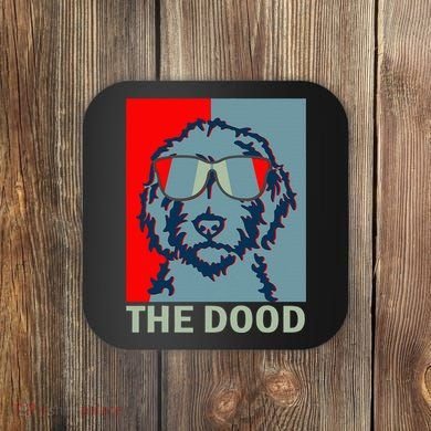 The Dood Goldendoodle Doodle Dad Coaster