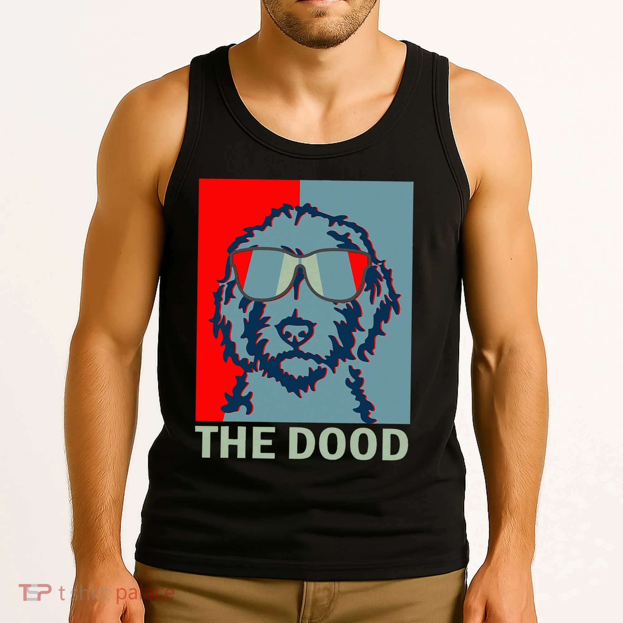 The Dood Goldendoodle Doodle Dad Tank Top