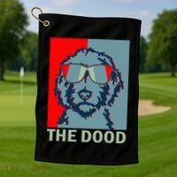 The Dood Goldendoodle Doodle Dad Golf Towel thumb 1
