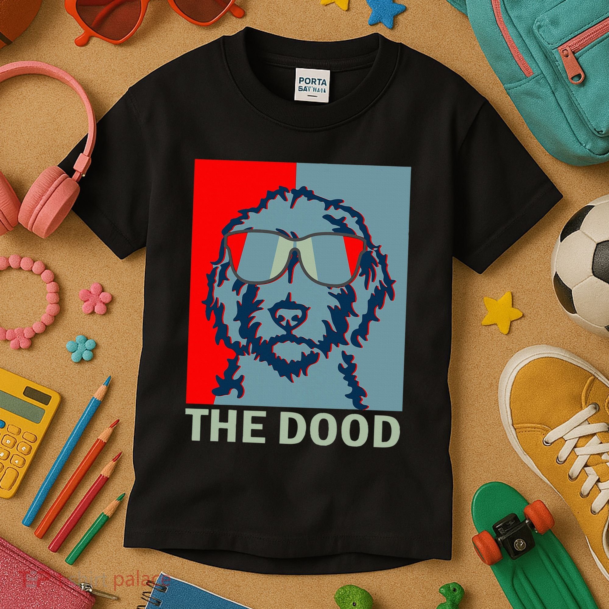 The Dood Goldendoodle Doodle Dad Kids T-Shirt