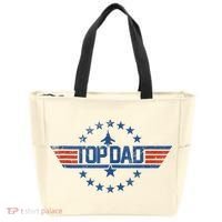 Top Dad Gift For Dad For Fathers Day Funny Top Gun Tote Bag thumb 0