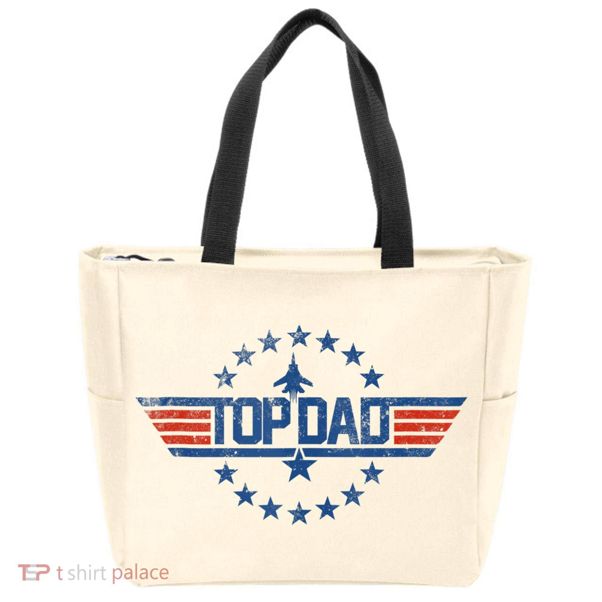 Top Dad Gift For Dad For Fathers Day Funny Top Gun Tote Bag