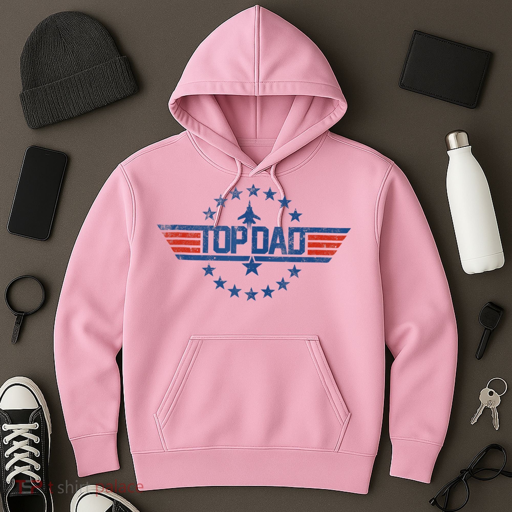 Top Dad Gift For Dad For Fathers Day Funny Top Gun Hoodie