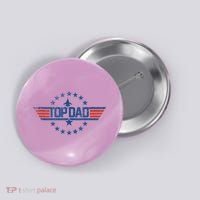 Top Dad Gift For Dad For Fathers Day Funny Top Gun Button thumb 0