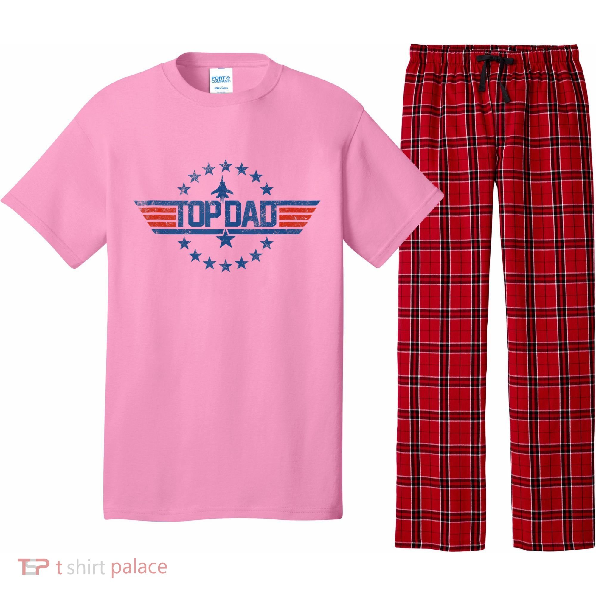 Top Dad Gift For Dad For Fathers Day Funny Top Gun Pajama Set