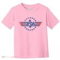 Top Dad Gift For Dad For Fathers Day Funny Top Gun Toddler T-Shirt thumb 0