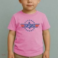 Top Dad Gift For Dad For Fathers Day Funny Top Gun Toddler T-Shirt thumb 2