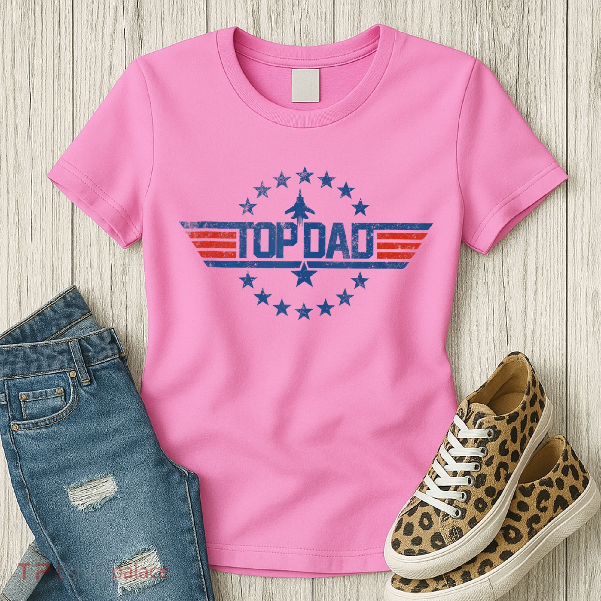 Top Dad Gift For Dad For Fathers Day Funny Top Gun Women's T-Shirt