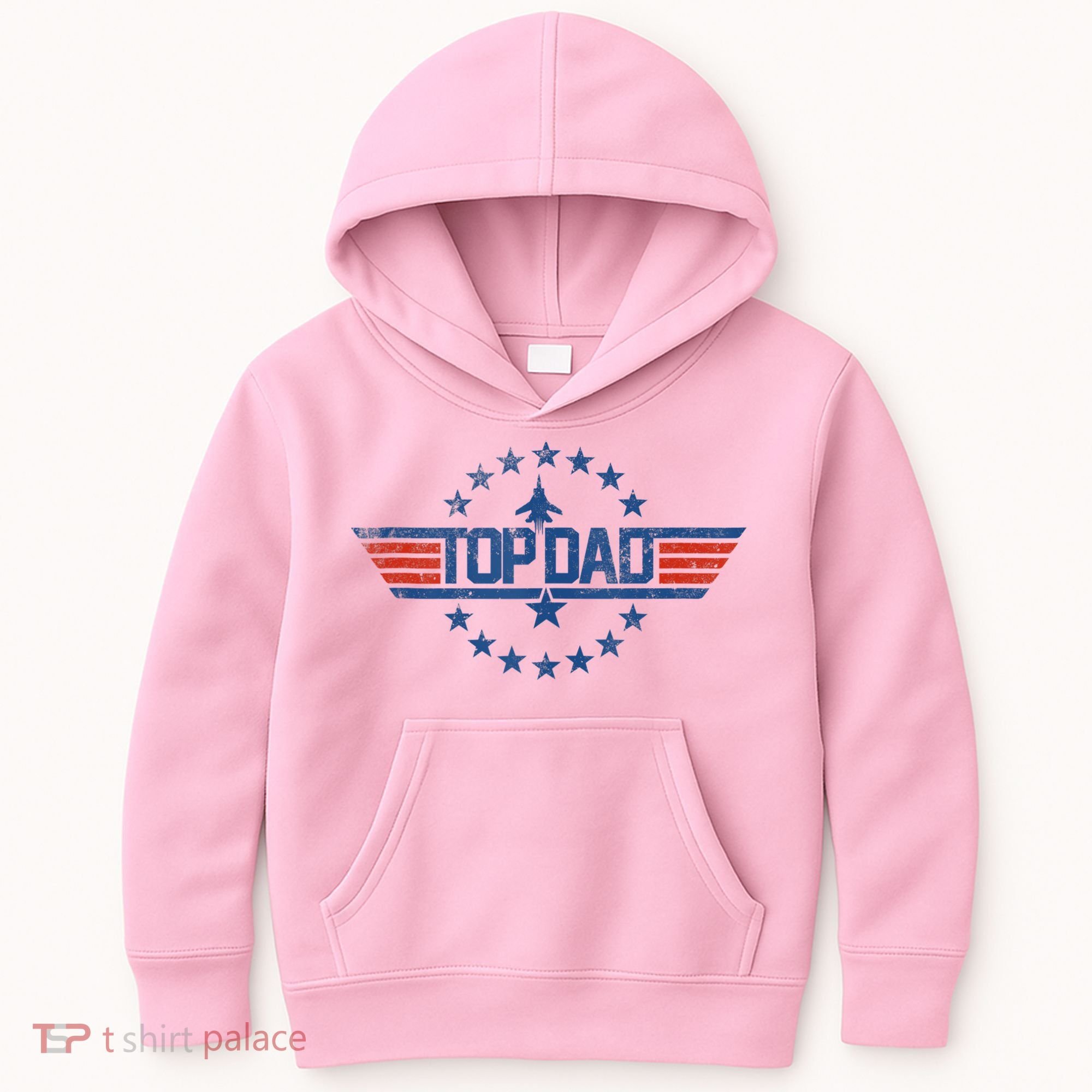 Top Dad Gift For Dad For Fathers Day Funny Top Gun Kids Hoodie