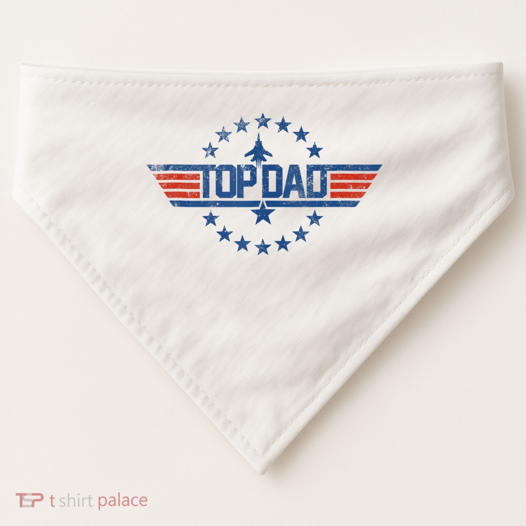 Top Dad Gift For Dad For Fathers Day Funny Top Gun USA-Made Doggie Bandana