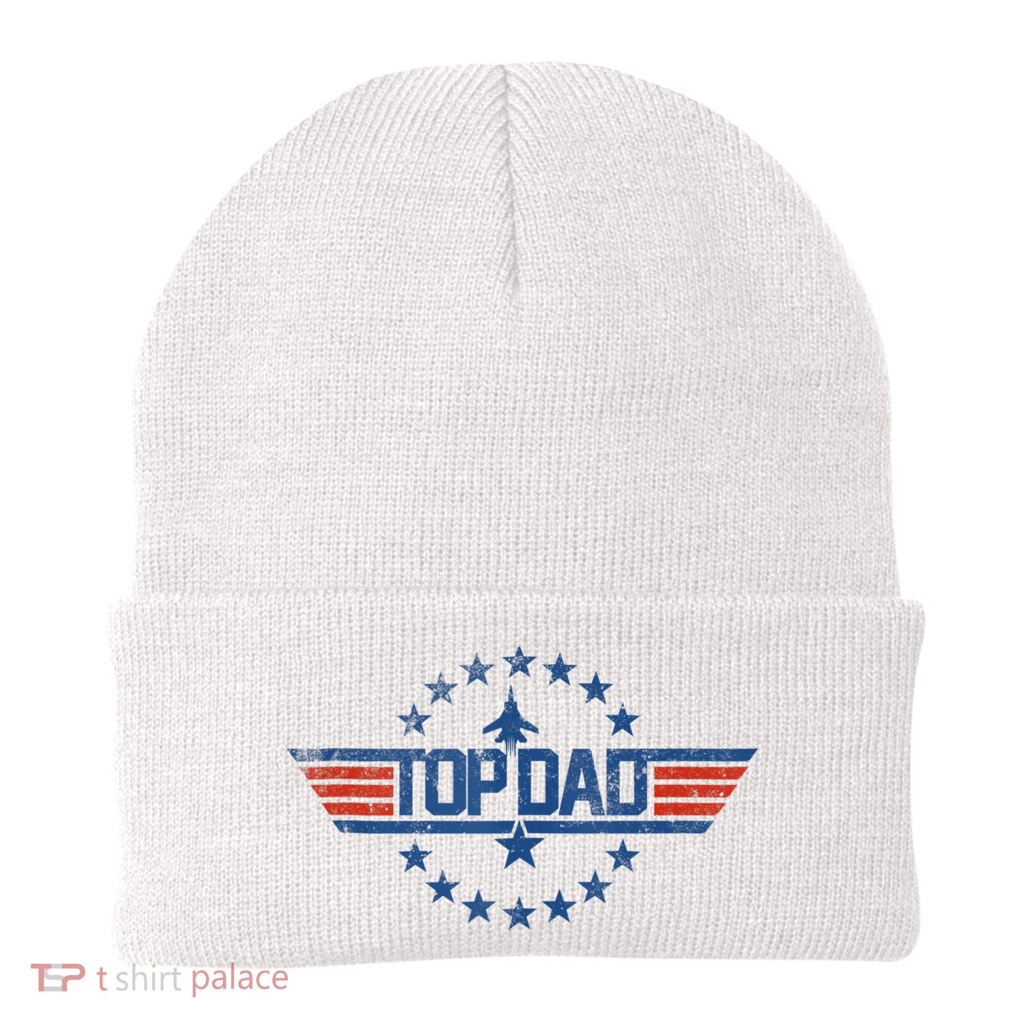 Top Dad Gift For Dad For Fathers Day Funny Top Gun Beanie