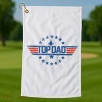 Top Dad Gift For Dad For Fathers Day Funny Top Gun Golf Towel thumb 1