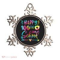 Tie Dye Happy 100th Day Of School Teacher Student 100 Days Ornament thumb 0