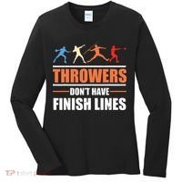 Throwers Dont Have Finish Lines Javelin Discus Shot Put Women's Long Sleeve Shirt thumb 0