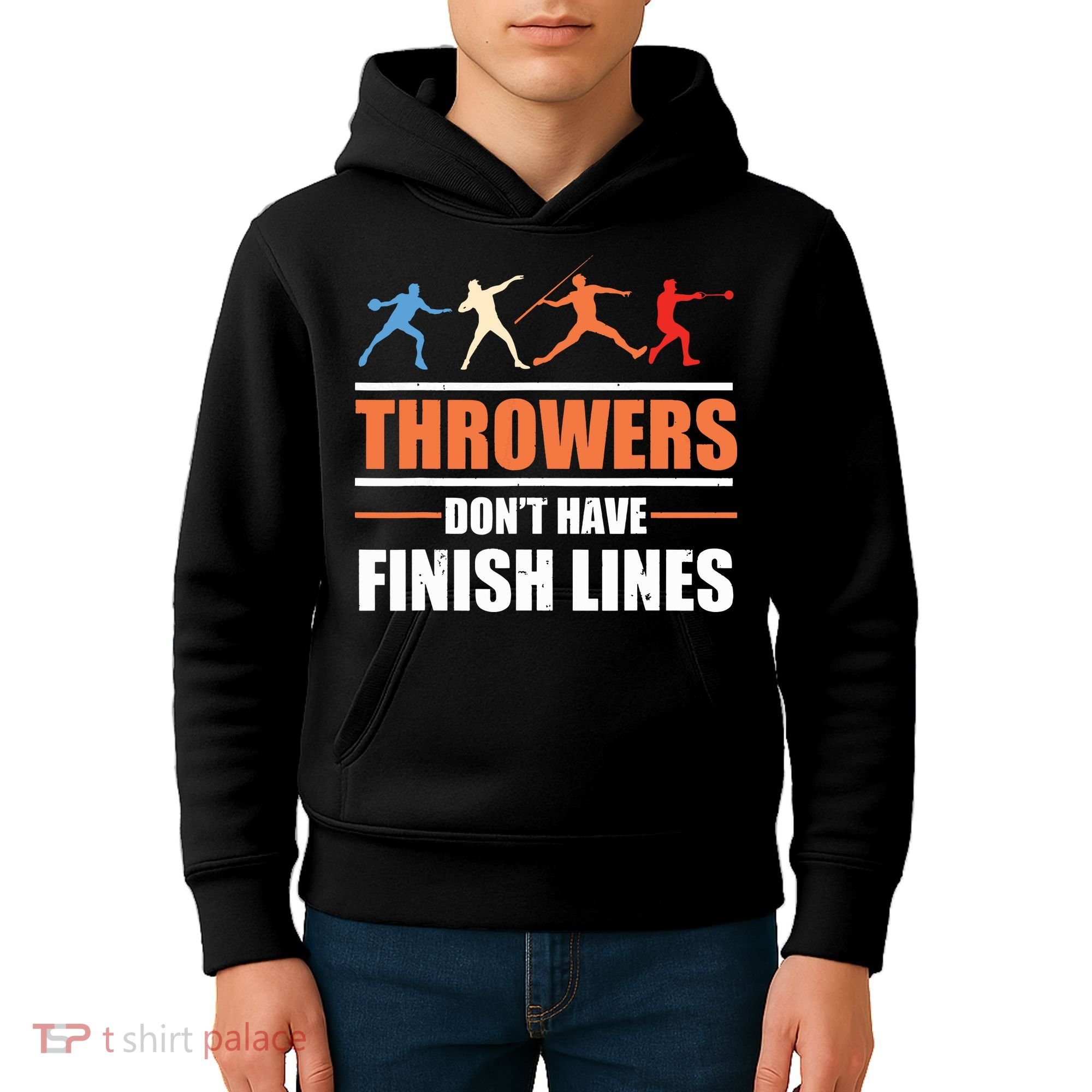 Throwers Dont Have Finish Lines Javelin Discus Shot Put Kids Hoodie