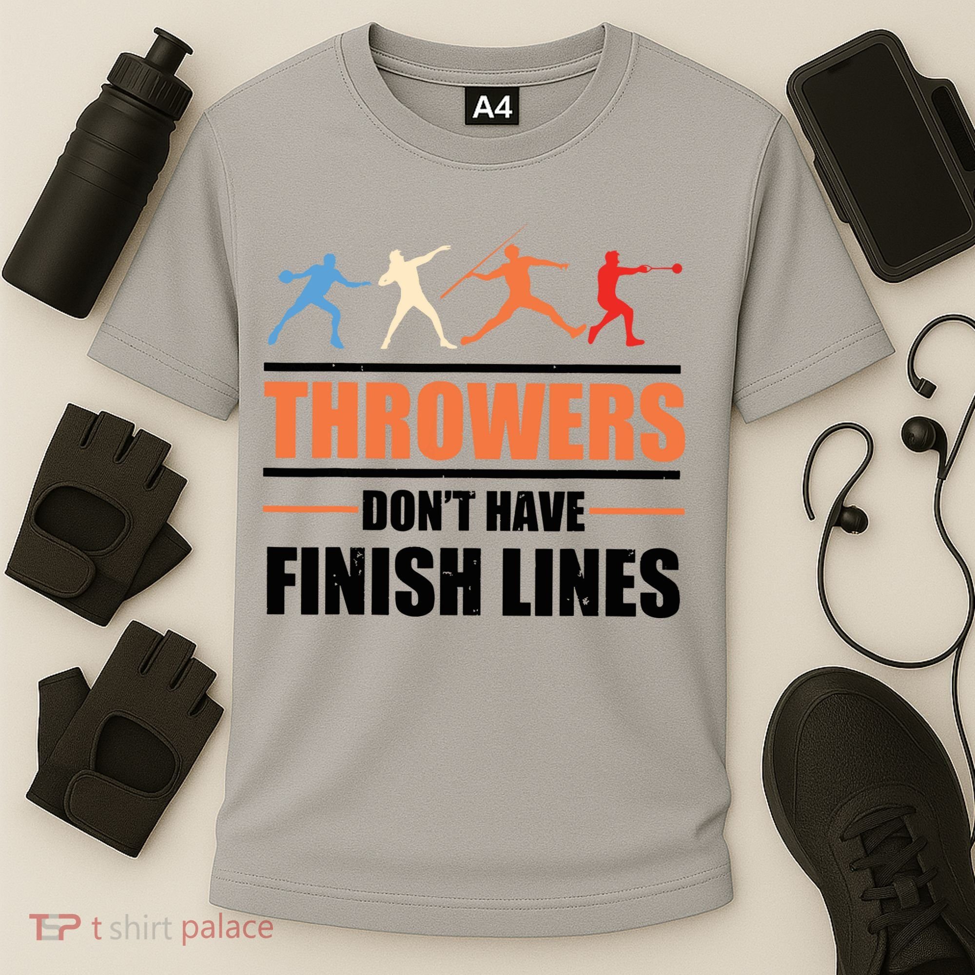Throwers Dont Have Finish Lines Javelin Discus Shot Put Cooling Performance Crew T-Shirt