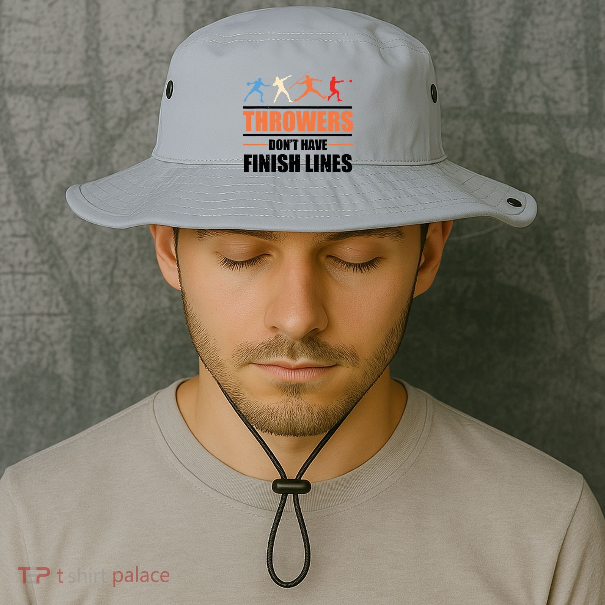 Throwers Dont Have Finish Lines Javelin Discus Shot Put Bucket Hat