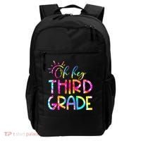 Tie Dye Hello 3rd Third Grade Teacher Student Back To School Backpack thumb 0