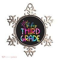 Tie Dye Hello 3rd Third Grade Teacher Student Back To School Ornament thumb 0
