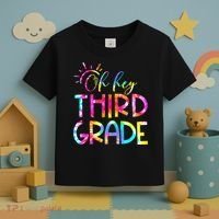 Tie Dye Hello 3rd Third Grade Teacher Student Back To School Toddler T-Shirt thumb 3